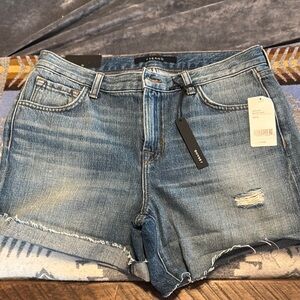 J Brand Women's mid rise Johnny Shorts 26 NWT